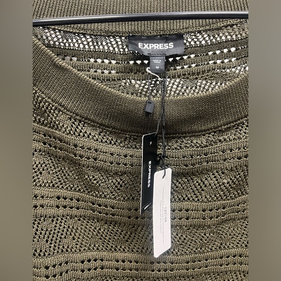 Relaxed Off The Shoulder Crochet Sweater- NWT M - Picture 3 of 3